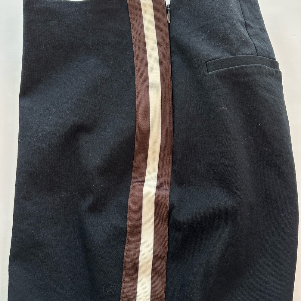 A New Day Pants High Rise Skinny Stretch Black Tuxedo Stripe Women’s Size 12 - Picture 5 of 13
